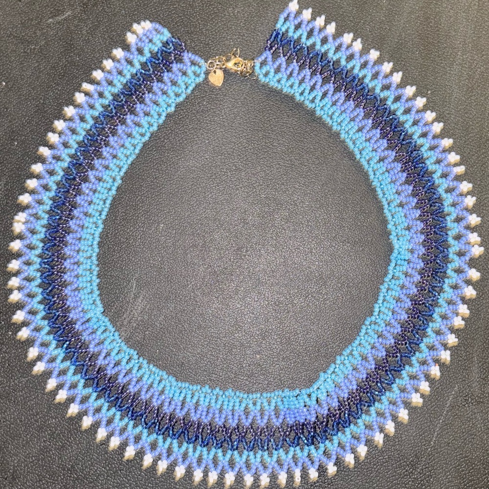 Hand crafted beaded choker